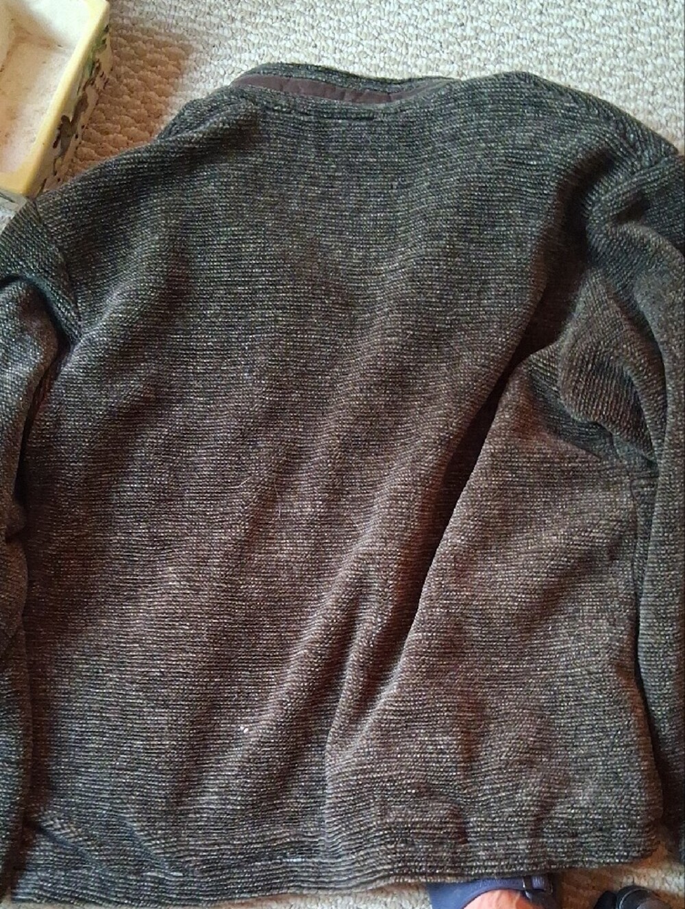 Sunice Men's Half-Zip Heathered Brown Green  Pullover Sweater Jacket M - Picture 5 of 5